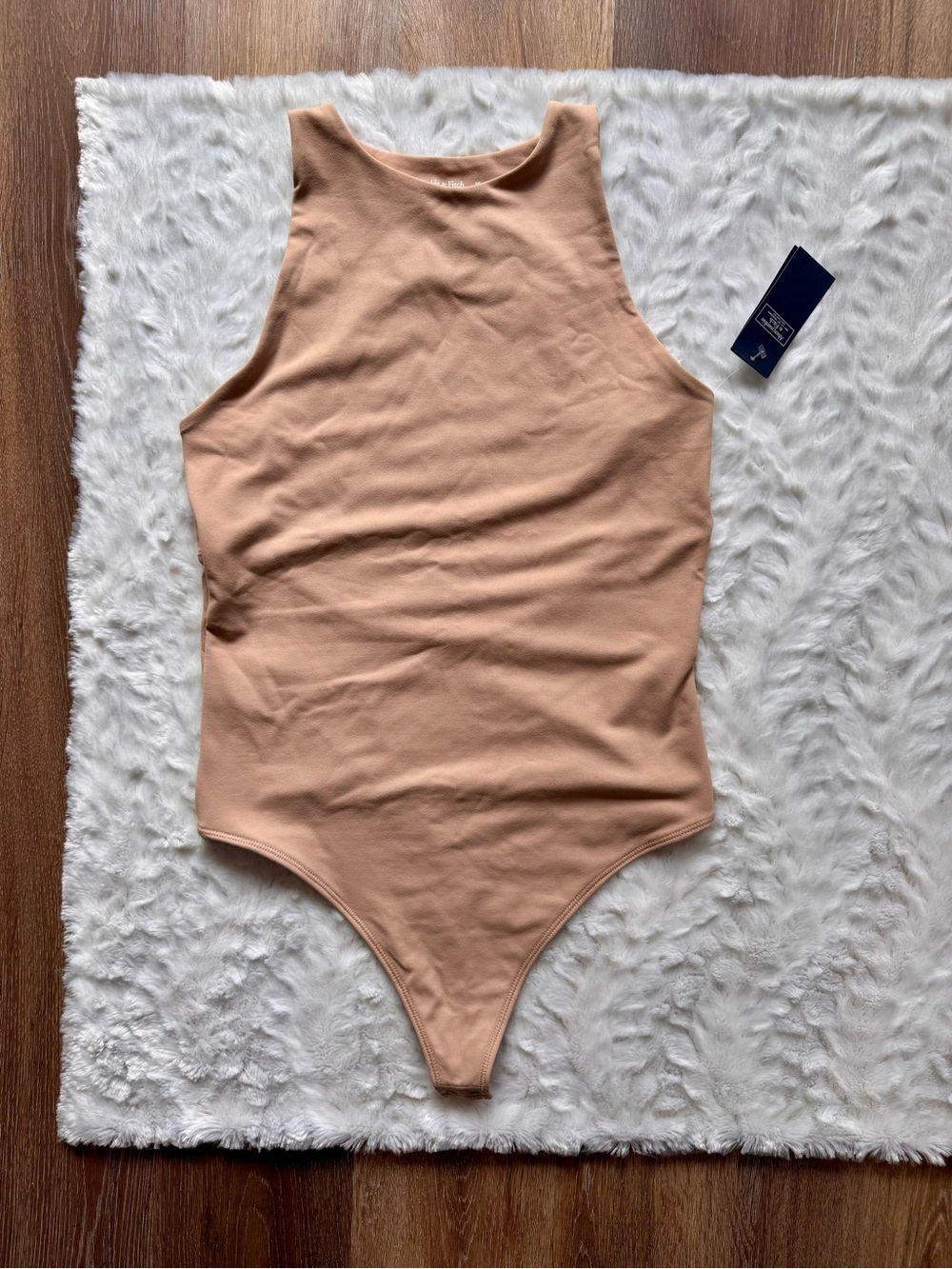 Abercrombie Nude Bodysuit With Cutout-Back NWT